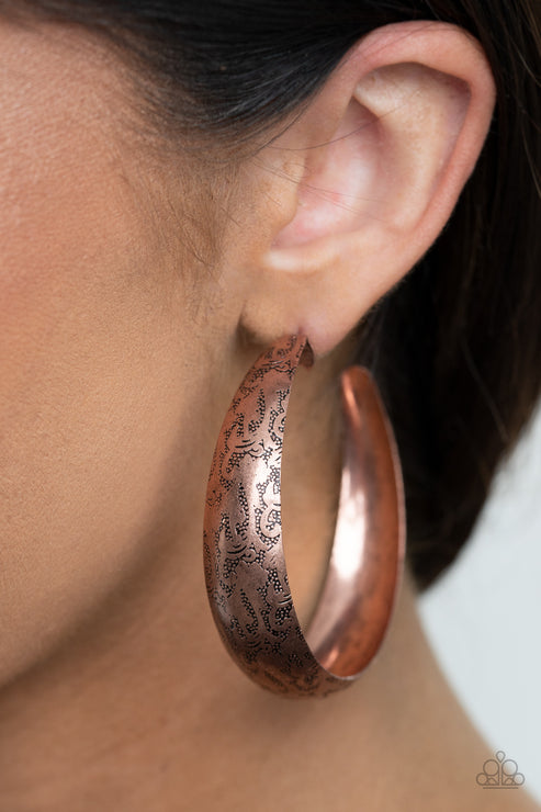 Sahara Sandstorm (Copper Earrings) by Paparazzi Accessories