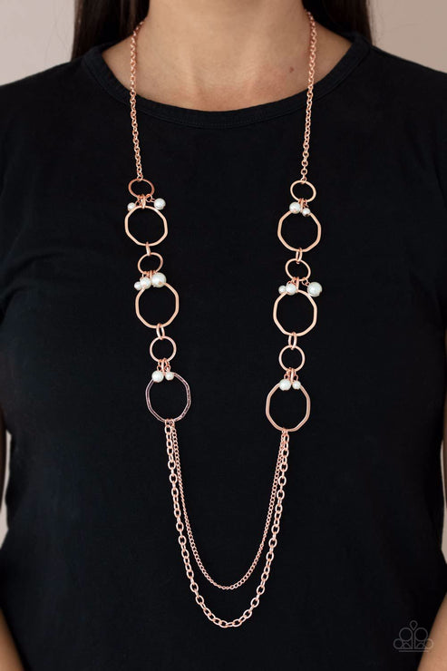 Ante Upscale (Copper Necklace) by Paparazzi Accessories