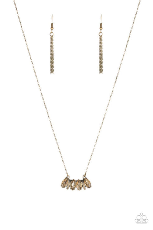 Deco Decadence (Brass Necklace) by Paparazzi Accessories