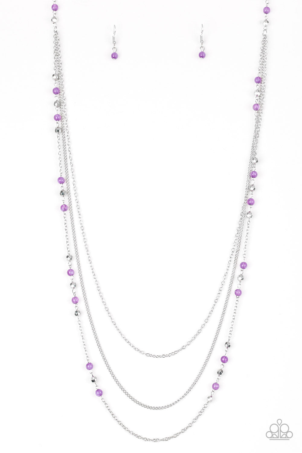 Colorful Cadence (Purple Necklace) by Paparazzi Accessories