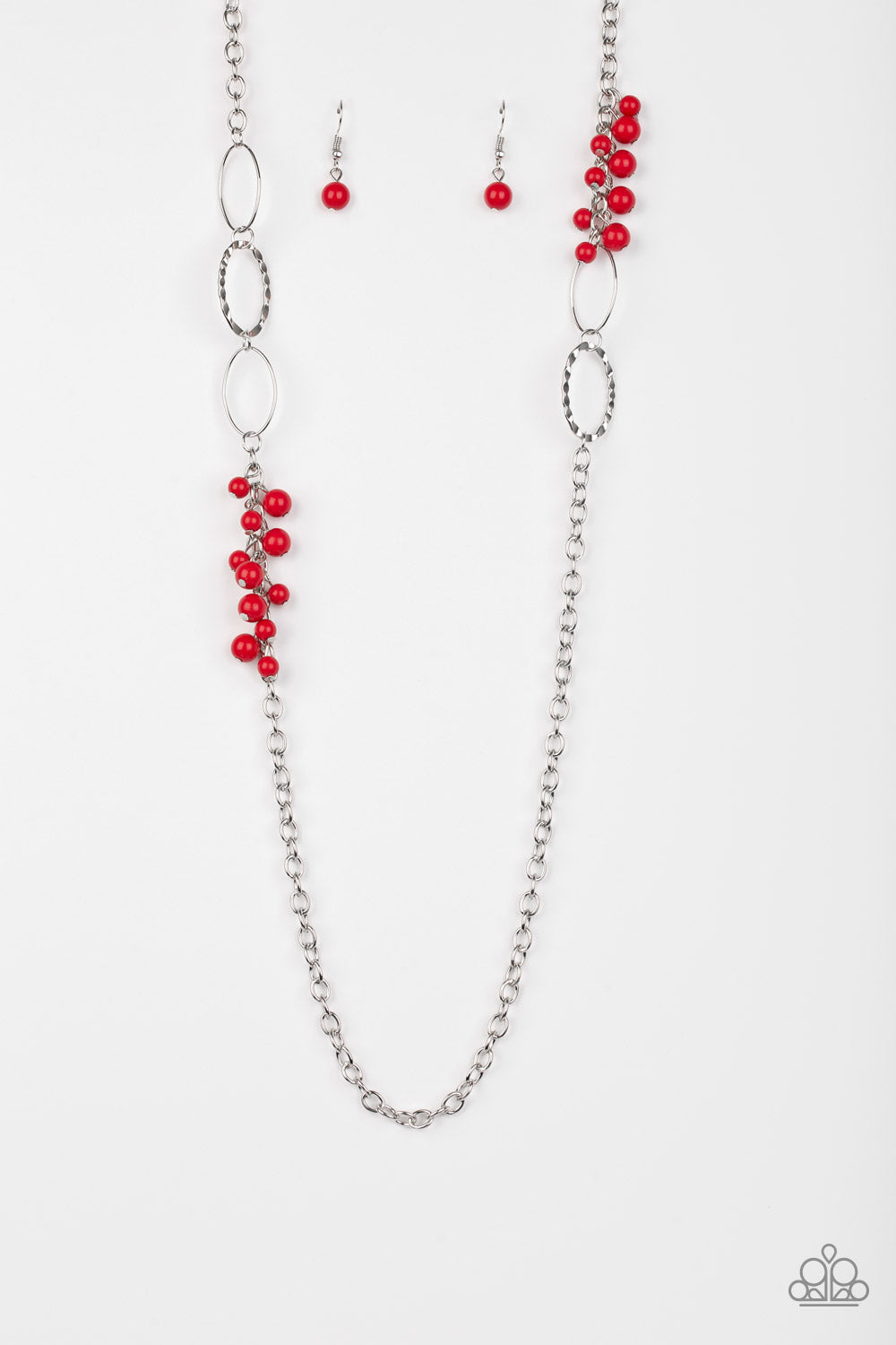 Flirty Foxtrot (Red Necklace) by Paparazzi Accessories