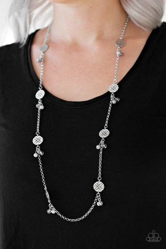 Color Boost (Silver Necklace) by Paparazzi Accessories