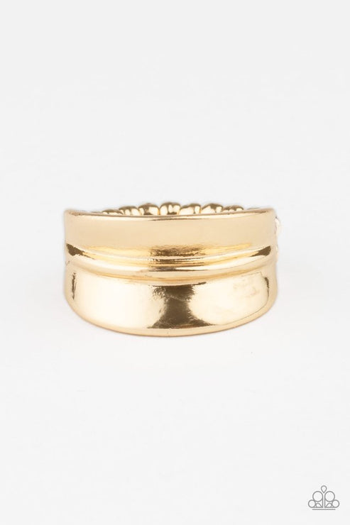 Band Together (Gold Ring) by Paparazzi Accessories