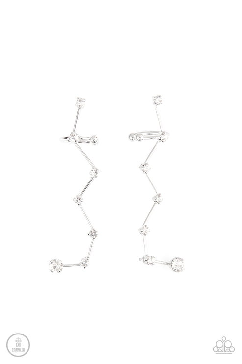 Constellation Prize (White Earrings) by Paparazzi Accessories