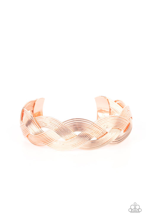 Woven Wonder (Copper Bracelet) by Paparazzi Accessories