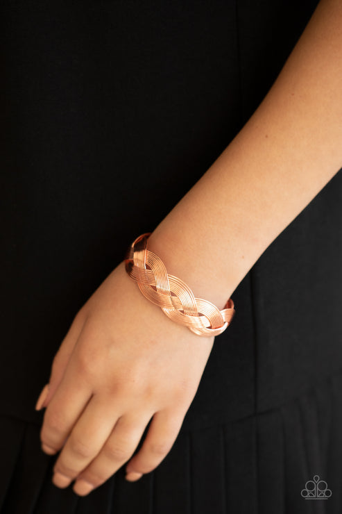 Woven Wonder (Copper Bracelet) by Paparazzi Accessories