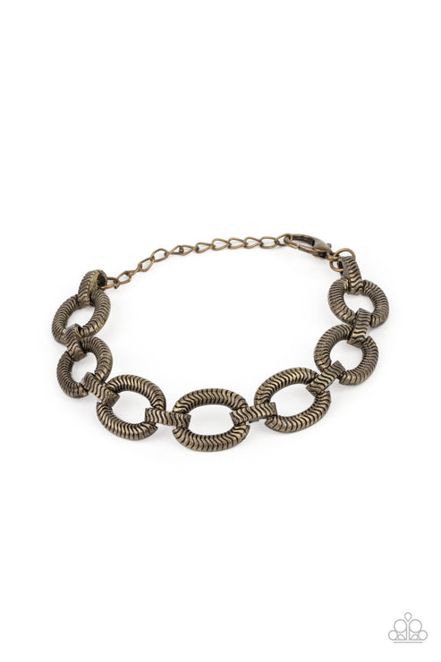 Industrial Amazon (Brass Bracelet) by Paparazzi Accessories