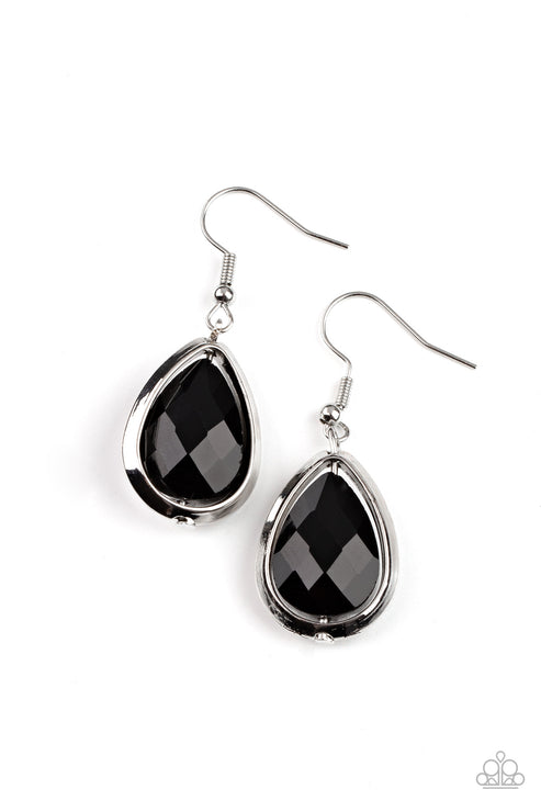 Drop-Dead Duchess (Black Earrings) by Paparazzi Accessories