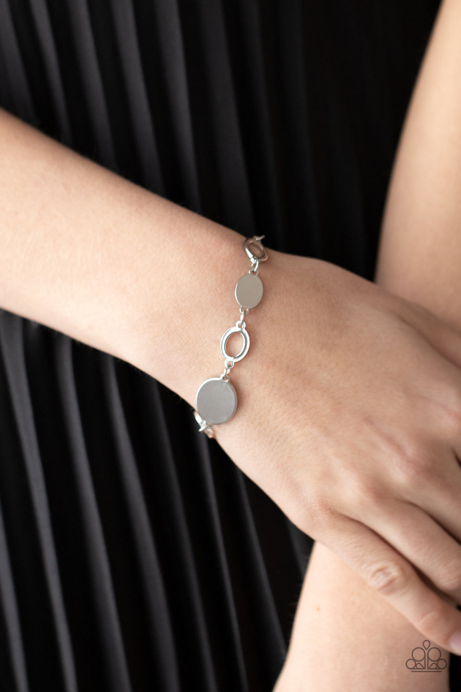 Oval And Out (Silver Bracelet) by Paparazzi Accessories