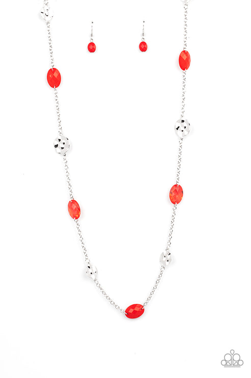 Glossy Glamorous (Red Necklace) by Paparazzi Accessories