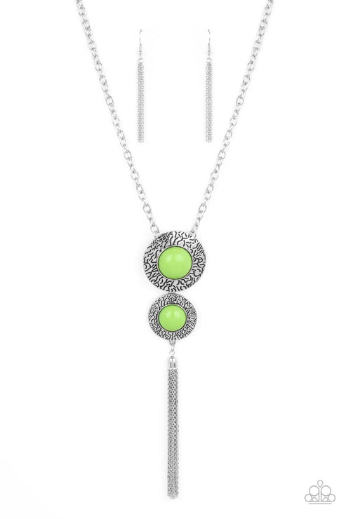 Abstract Artistry (Green Necklace) by Paparazzi Accessories