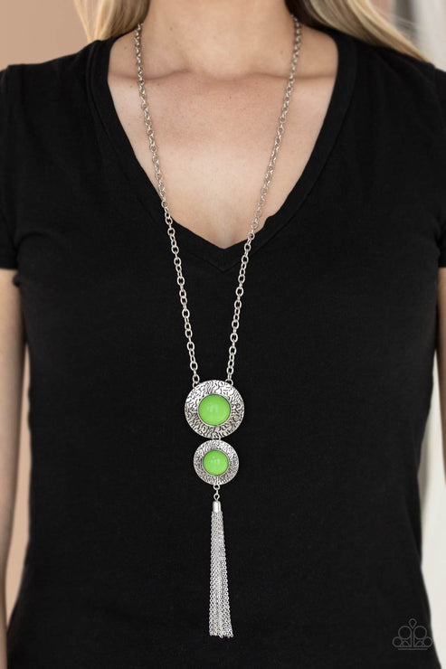 Abstract Artistry (Green Necklace) by Paparazzi Accessories