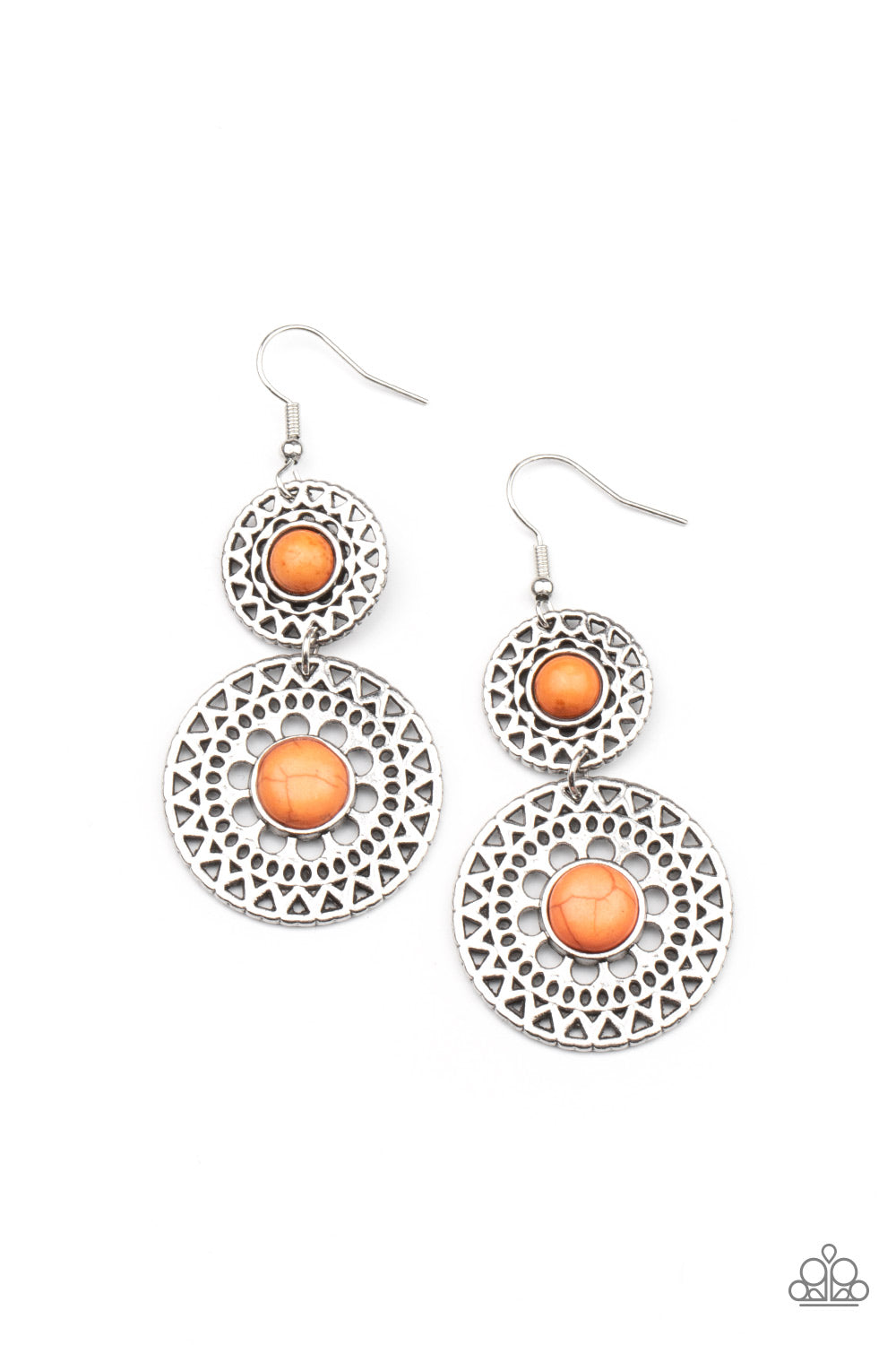 Sunny Sahara (Orange Earrings) by Paparazzi Accessories