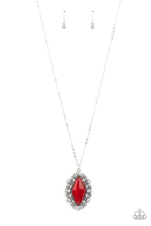 Exquisitely Enchanted (Red Necklace) by Paparazzi Accessories