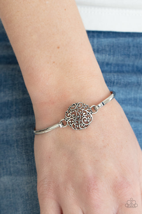 Filigree Fiesta (Silver Bracelet) by Paparazzi Accessories