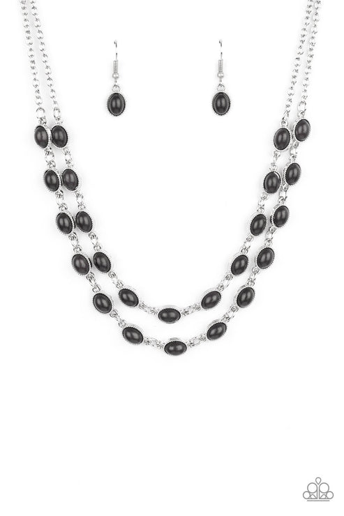 Sahara Safari (Black Necklace) by Paparazzi Accessories