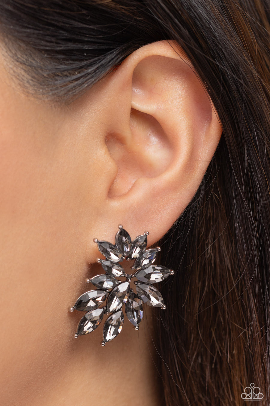 Fire Hazard (Silver Earrings) by Paparazzi Accessories