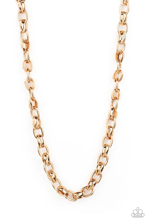 Rookie Of The Year (Gold Necklace) by Paparazzi Accessories