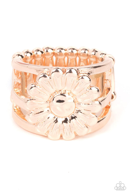 Roadside Daisies (Rose Gold Ring) by Paparazzi Accessories