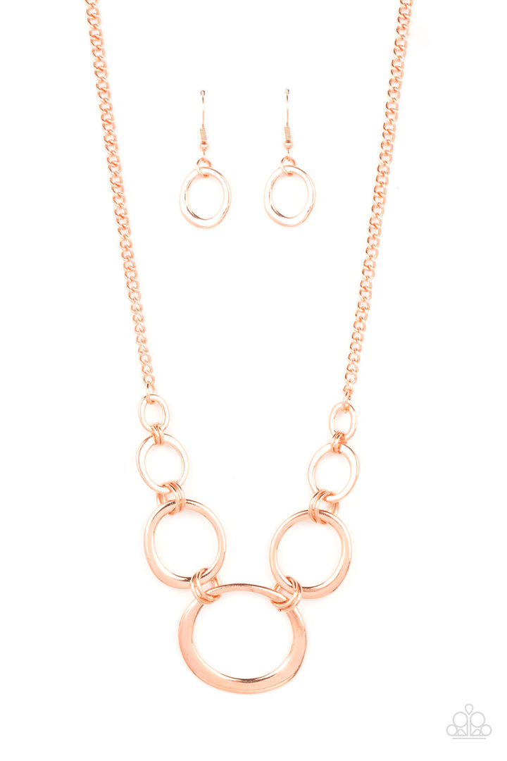 Short Circuit (Copper Necklace) by Paparazzi Accessories