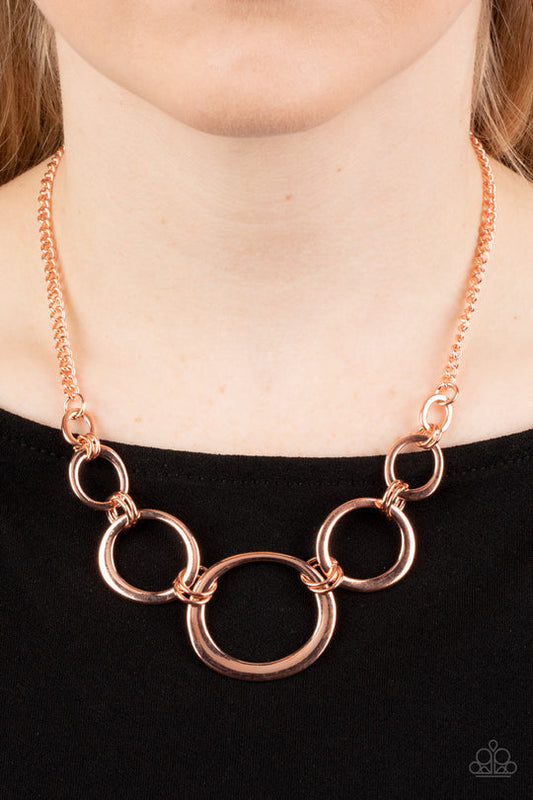 Short Circuit (Copper Necklace) by Paparazzi Accessories