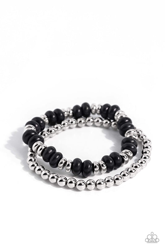 Secret Quarry (Black Bracelet) by Paparazzi Accessories