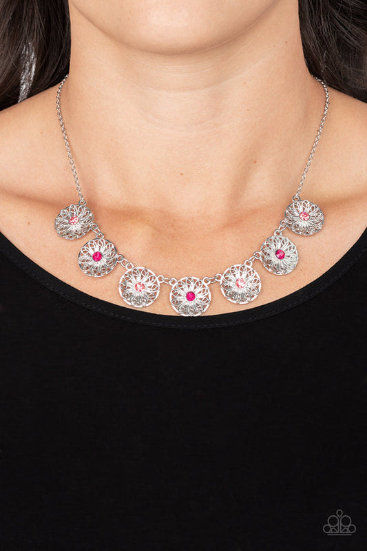 Garden Greetings (Pink Necklace) by Paparazzi Accessories