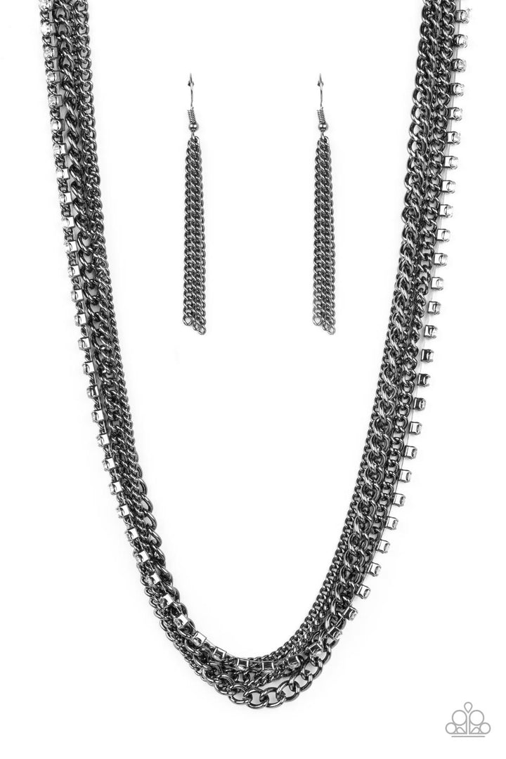 Free To CHAINge My Mind (Black Necklace) by Paparazzi Accessories