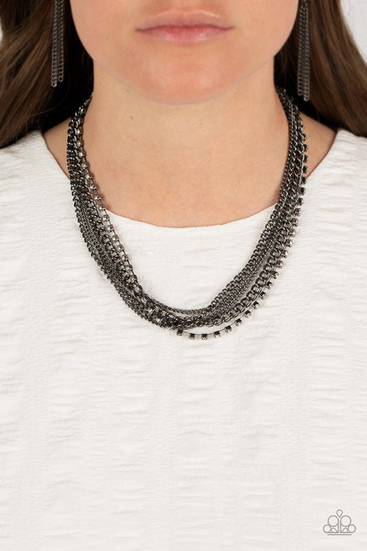 Free To CHAINge My Mind (Black Necklace) by Paparazzi Accessories