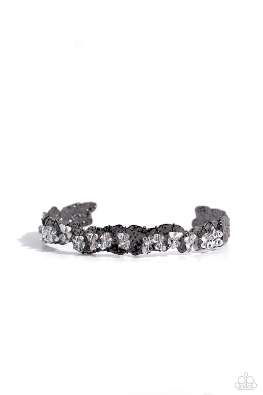 Enticingly Icy (Black Bracelet) by Paparazzi Accessories