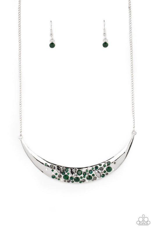 Bejeweled Baroness (Green Necklace) by Paparazzi Accessories
