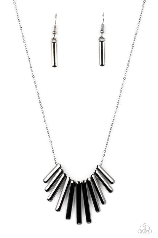 Leading Mane (Black Necklace) by Paparazzi Accessories