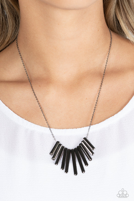 Leading Mane (Black Necklace) by Paparazzi Accessories