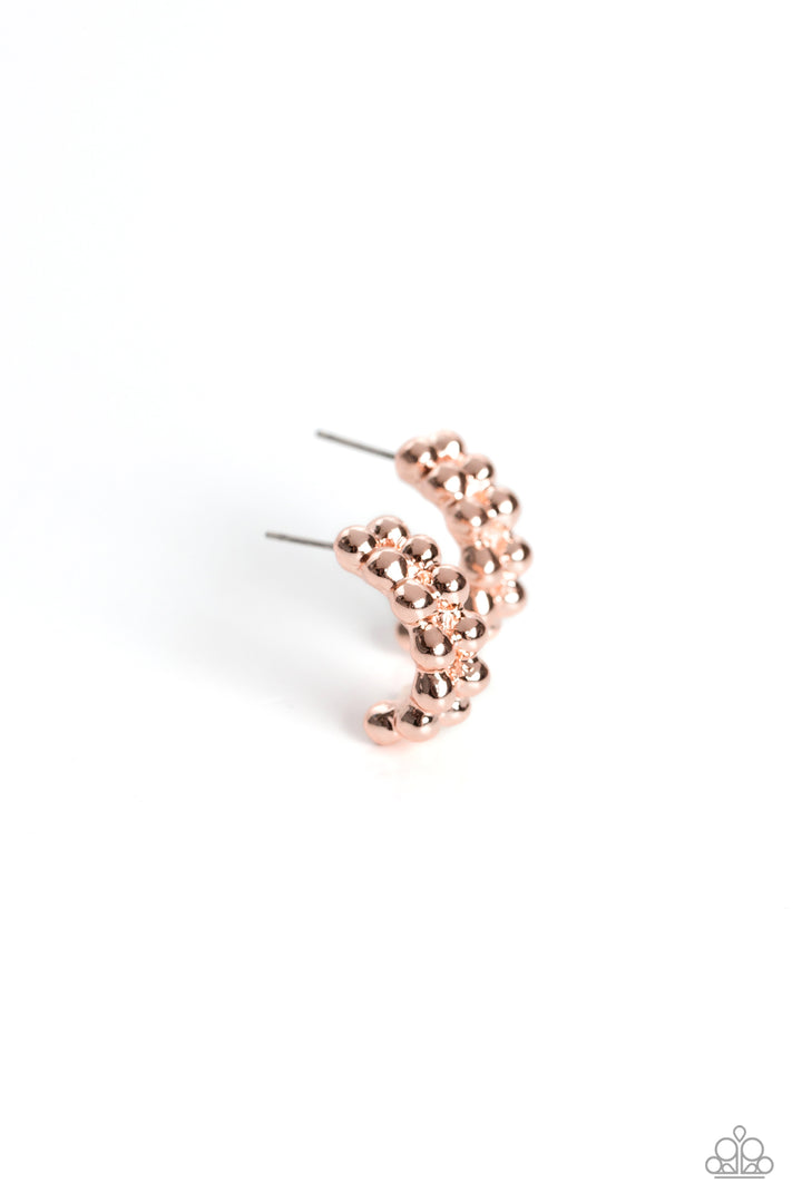 Bubbling Beauty (Rose Gold Earrings) by Paparazzi Accessories