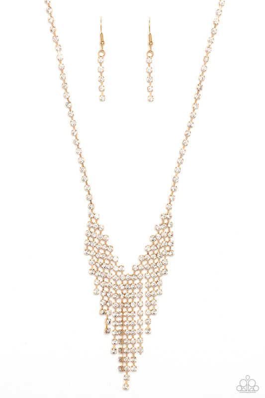 Shimmer Of Stars (Gold Necklace) by Paparazzi Accessories