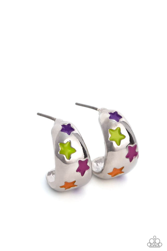 Scouting Stars (Multicolored Earrings) by Paparazzi Accessories