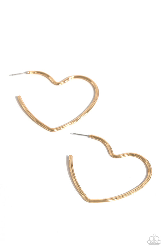 Summer Sweethearts (Gold Earrings) by Paparazzi Accessories