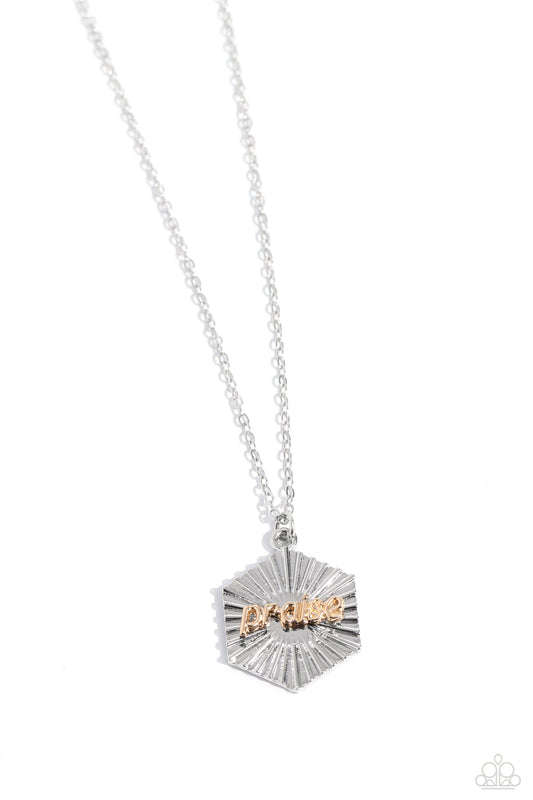 Turn Of Praise (Silver Necklace) by Paparazzi Accessories