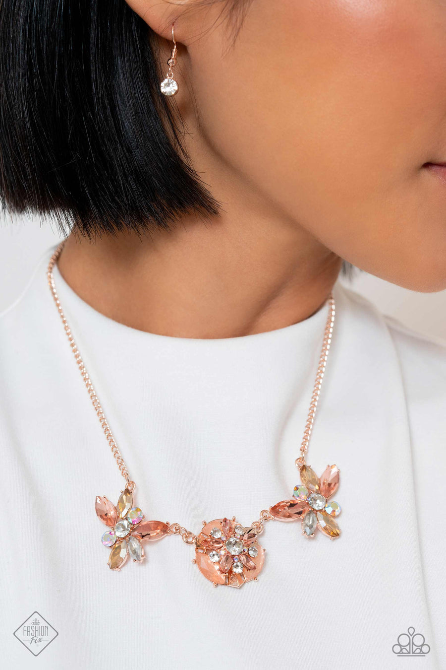 Soft-Hearted Series (Rose Gold Necklace) by Paparazzi Accessories