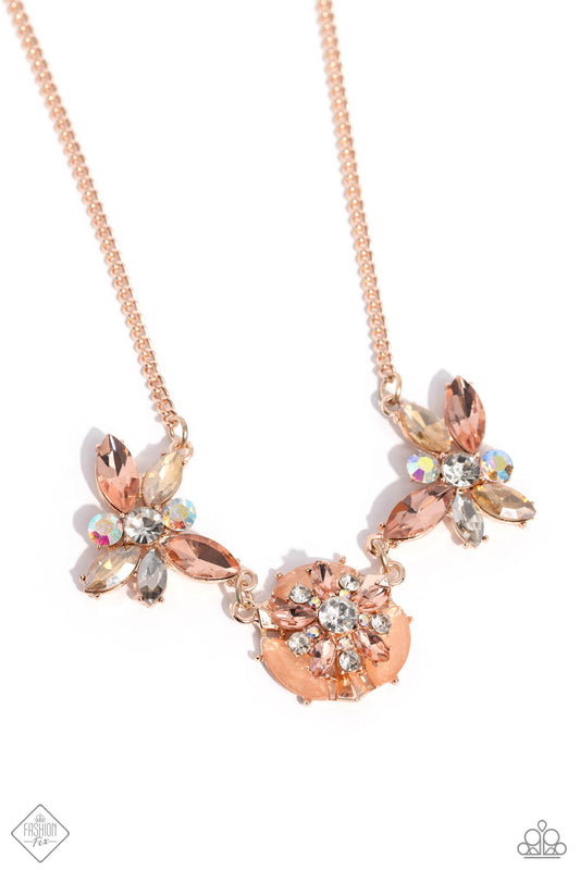 Soft-Hearted Series (Rose Gold Necklace) by Paparazzi Accessories