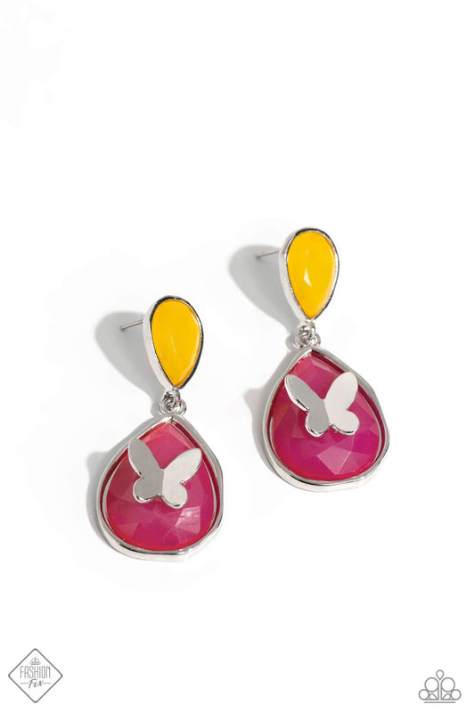 Bright This Sway (Multicolored Earrings) by Paparazzi Accessories