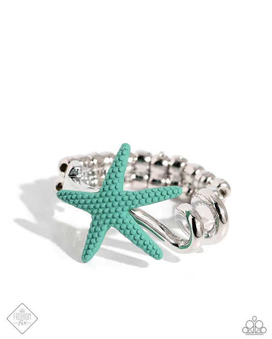 Wish Upon A Starfish (Blue Ring) by Paparazzi Accessories