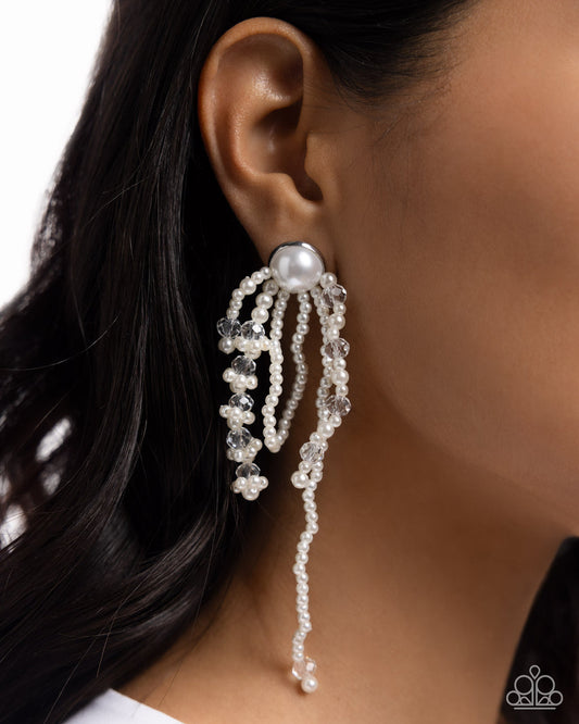 Promising Pearls (White Earrings) by Paparazzi Accessories