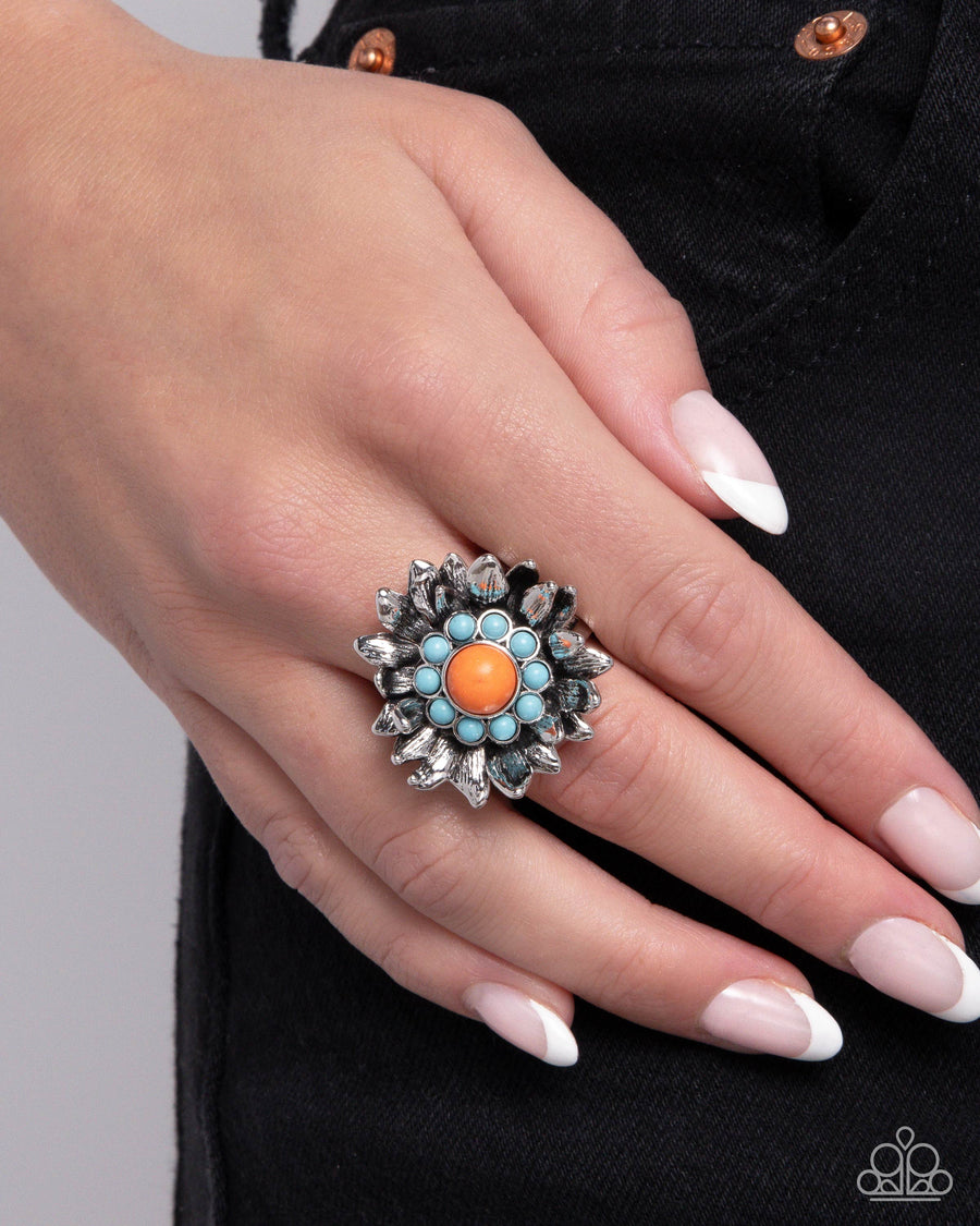 Screening Sunflower (Orange Ring) by Paparazzi Accessories