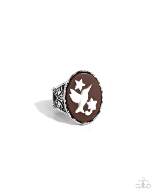 Fowl Language (Brown Ring) by Paparazzi Accessories