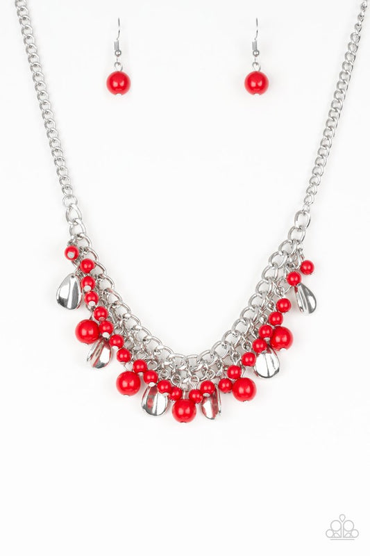 Summer Showdown (Red Necklace) by Paparazzi Accessories
