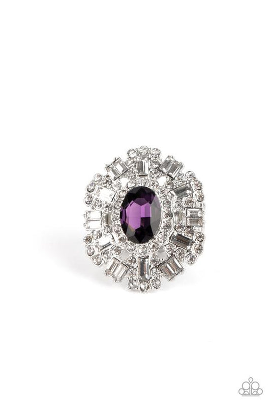 Iceberg Ahead (Purple Ring) by Paparazzi Accessories