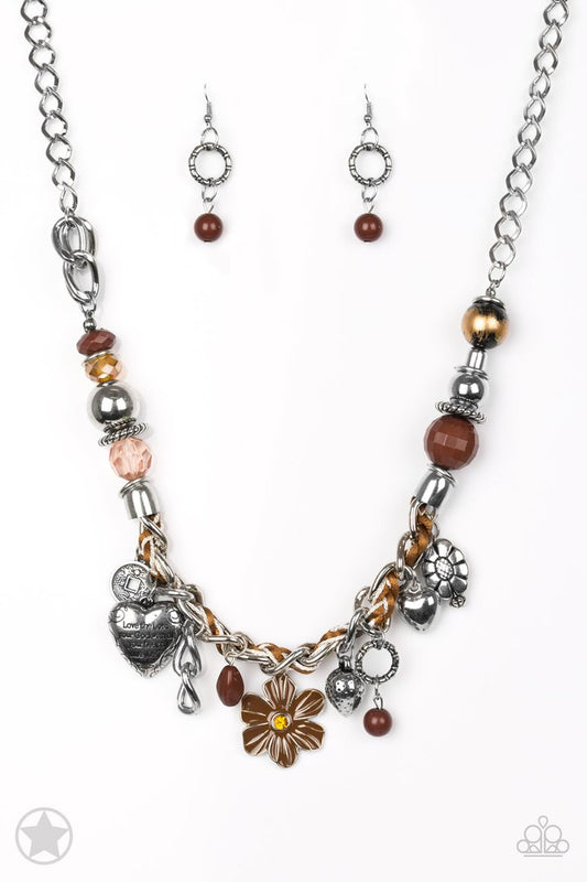 Charmed, I Am Sure (Brown Necklace) by Paparazzi Accessories