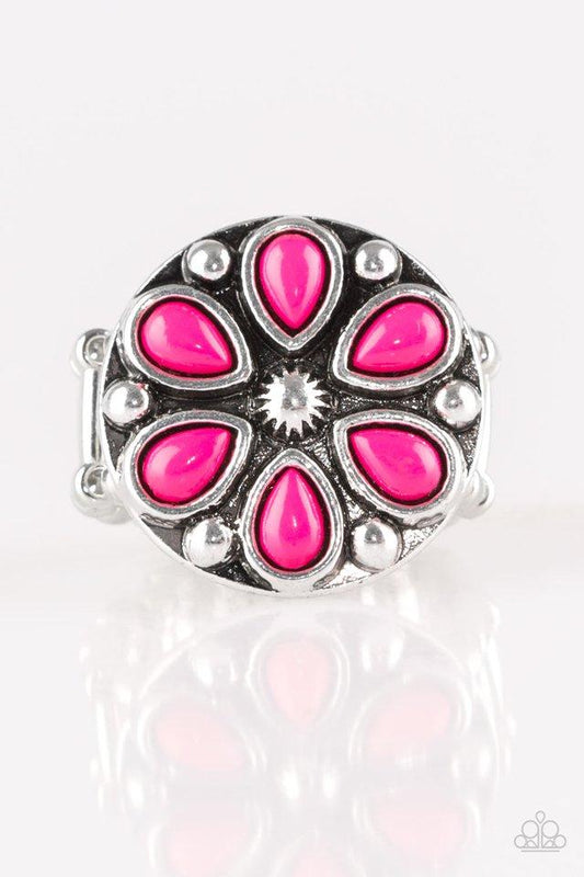Color Me Calla Lily (Pink Ring) by Paparazzi Accessories