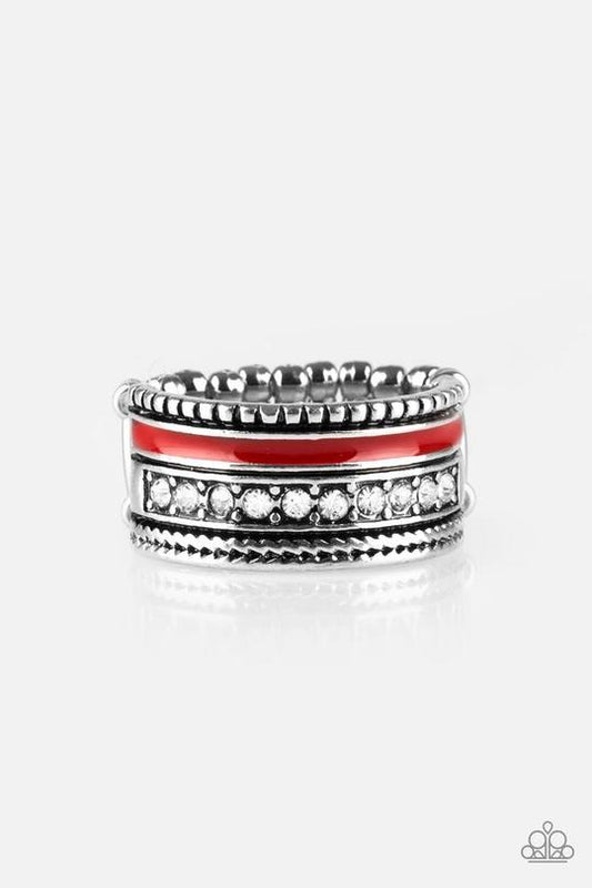 Rich Rogue (Red Ring) by Paparazzi Accessories